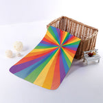 LGBT Pride Rainbow Rays Print Towel