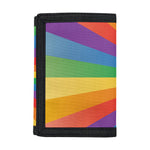 LGBT Pride Rainbow Rays Print Trifold Wallet