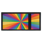 LGBT Pride Rainbow Rays Print Trifold Wallet