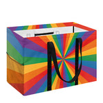 LGBT Pride Rainbow Rays Print Utility Tote Bag