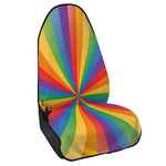 LGBT Pride Rainbow Rays Print Waterproof Car Seat Cover