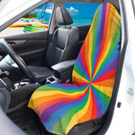 LGBT Pride Rainbow Rays Print Waterproof Car Seat Cover