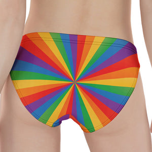 LGBT Pride Rainbow Rays Print Women's Panties