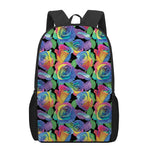 LGBT Pride Rainbow Roses Pattern Print 17 Inch Backpack