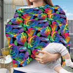 LGBT Pride Rainbow Roses Pattern Print Baby Seat Cover