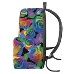 LGBT Pride Rainbow Roses Pattern Print Backpack