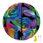 LGBT Pride Rainbow Roses Pattern Print Basketball