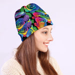 LGBT Pride Rainbow Roses Pattern Print Beanie