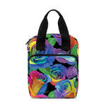 LGBT Pride Rainbow Roses Pattern Print Bible Tote Bag