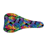 LGBT Pride Rainbow Roses Pattern Print Bicycle Seat Cover