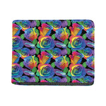 LGBT Pride Rainbow Roses Pattern Print Bifold Wallet