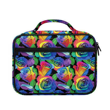 LGBT Pride Rainbow Roses Pattern Print Briefcase Bible Bag