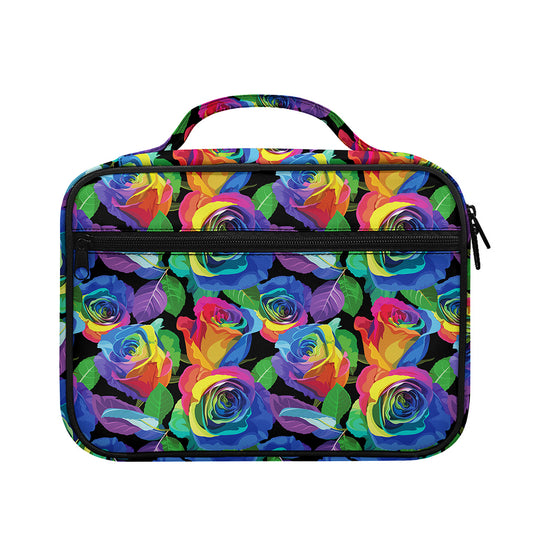 LGBT Pride Rainbow Roses Pattern Print Briefcase Bible Bag
