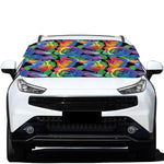 LGBT Pride Rainbow Roses Pattern Print Car Windshield Snow Cover
