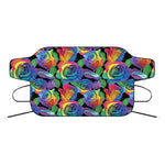 LGBT Pride Rainbow Roses Pattern Print Car Windshield Snow Cover