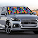 LGBT Pride Rainbow Roses Pattern Print Car Windshield Sun Shade