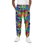 LGBT Pride Rainbow Roses Pattern Print Cotton Pants