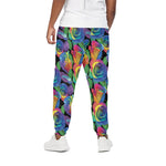 LGBT Pride Rainbow Roses Pattern Print Cotton Pants