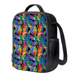LGBT Pride Rainbow Roses Pattern Print Crossbody Lunch Bag