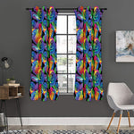LGBT Pride Rainbow Roses Pattern Print Curtain