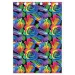 LGBT Pride Rainbow Roses Pattern Print Curtain