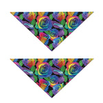 LGBT Pride Rainbow Roses Pattern Print Dog Bandana