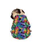 LGBT Pride Rainbow Roses Pattern Print Dog Zip Up Jacket