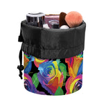 LGBT Pride Rainbow Roses Pattern Print Drawstring Makeup Bag