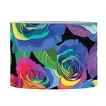 LGBT Pride Rainbow Roses Pattern Print Drum Lamp Shade