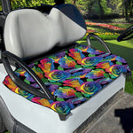 LGBT Pride Rainbow Roses Pattern Print Golf Cart Seat Cover