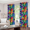 LGBT Pride Rainbow Roses Pattern Print Grommet Curtains