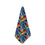 LGBT Pride Rainbow Roses Pattern Print Hand Towel