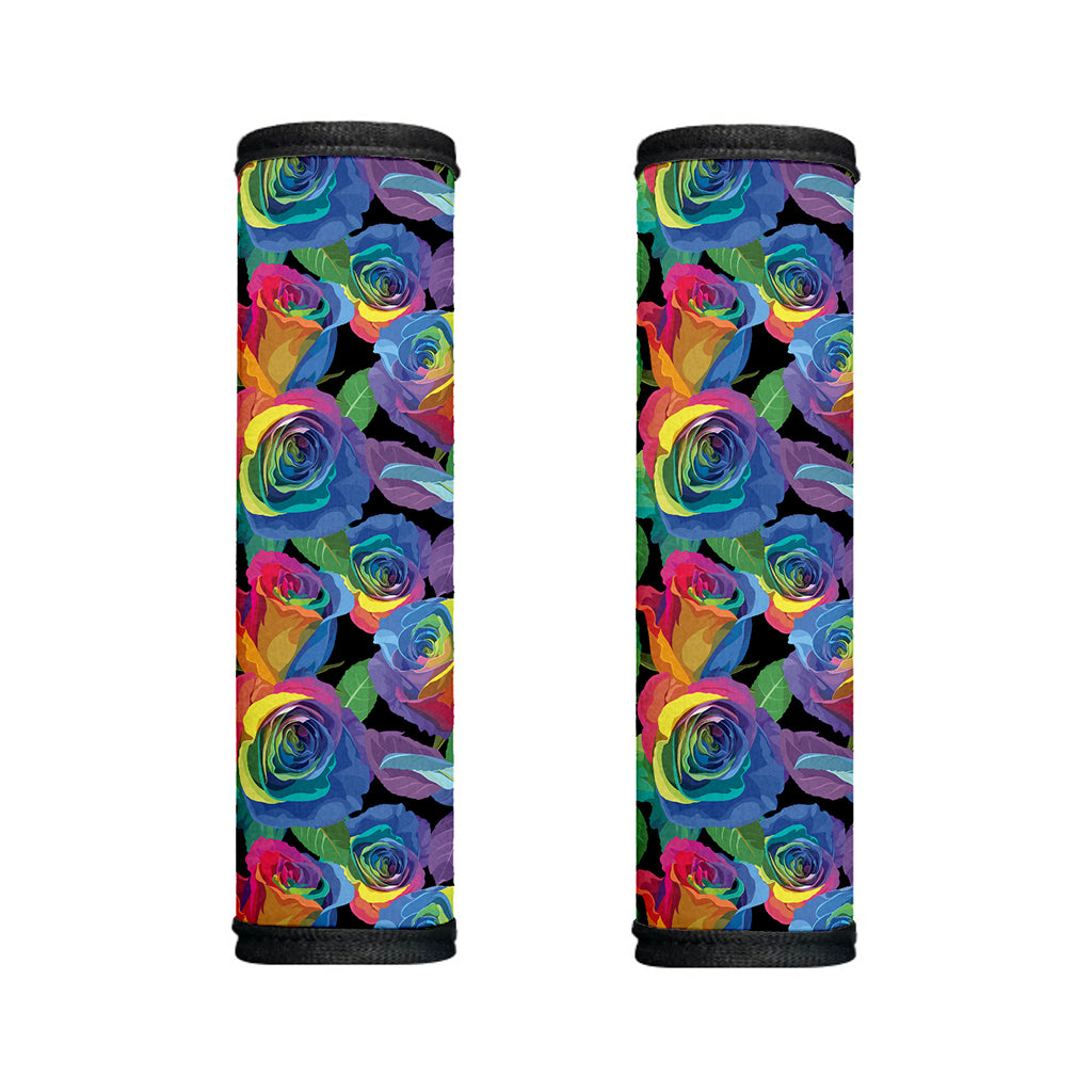 LGBT Pride Rainbow Roses Pattern Print Handle Covers