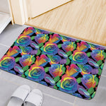 LGBT Pride Rainbow Roses Pattern Print Indoor Door Mat