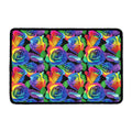 LGBT Pride Rainbow Roses Pattern Print Kitchen Mat