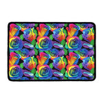 LGBT Pride Rainbow Roses Pattern Print Kitchen Mat