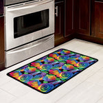 LGBT Pride Rainbow Roses Pattern Print Kitchen Mat