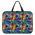 LGBT Pride Rainbow Roses Pattern Print Laptop Sleeve With Handle
