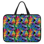 LGBT Pride Rainbow Roses Pattern Print Laptop Sleeve With Handle