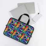 LGBT Pride Rainbow Roses Pattern Print Laptop Sleeve With Handle