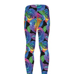 LGBT Pride Rainbow Roses Pattern Print Men's leggings