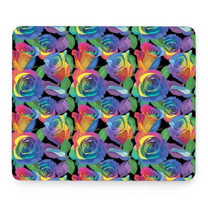 LGBT Pride Rainbow Roses Pattern Print Mouse Pad