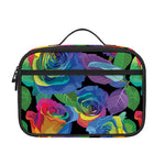 LGBT Pride Rainbow Roses Pattern Print Portable Lunch Bag