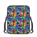 LGBT Pride Rainbow Roses Pattern Print Rectangular Crossbody Bag