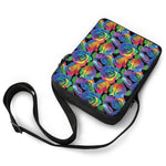 LGBT Pride Rainbow Roses Pattern Print Rectangular Crossbody Bag
