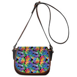 LGBT Pride Rainbow Roses Pattern Print Saddle Bag