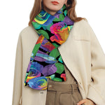 LGBT Pride Rainbow Roses Pattern Print Scarf