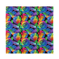 LGBT Pride Rainbow Roses Pattern Print Silk Bandana
