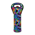LGBT Pride Rainbow Roses Pattern Print Single Neoprene Wine Tote
