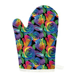LGBT Pride Rainbow Roses Pattern Print Single Oven Mitt